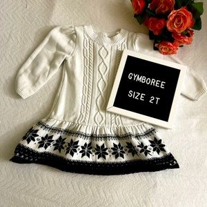 Gymboree 2T fair isle sweater dress